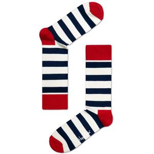 Happy Socks sokken stripes blauw & rood unisex