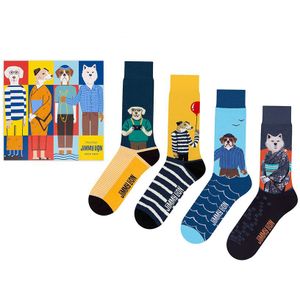 Jimmy Lion giftbox 4-pack sokken dog days multi unisex