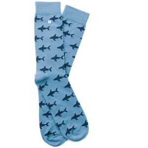 Alfredo Gonzales sokken shark attack blauw unisex