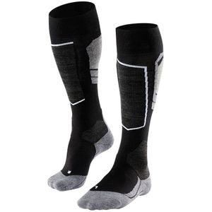 FALKE sokken SK4 ski kniekous zwart/grijs heren