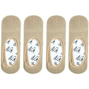 Alfredo Gonzales sokken 4-pack footies pencil beige unisex