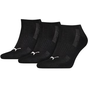 PUMA cushioned 3-pack sneakersokken zwart unisex