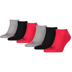 PUMA 6-pack sneakersokken plain multi unisex