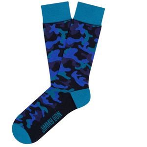 Jimmy Lion sokken camo blauw unisex