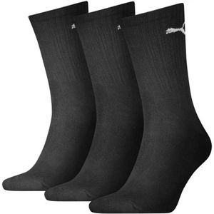 PUMA cushioned 3-pack sokken logo zwart heren