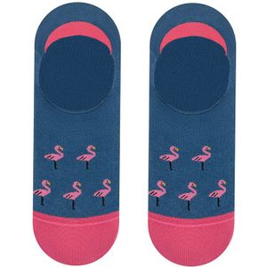 Jimmy Lion sokken footies flamingo blauw unisex