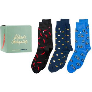 Alfredo Gonzales limited edition giftbox 3-pack sokken multi unisex