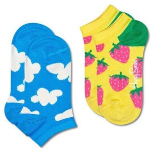 Happy Socks kids 2-pack sneakersokken cloudy strawberry multi kids