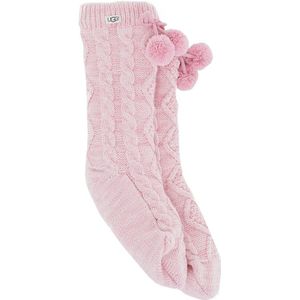 UGG dames huissokken pom pom fleece roze dames