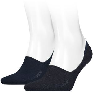 Levi&#039;s sokken 2-pack footies blauw unisex