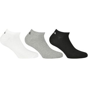 FILA 3-pack sneakersokken basic zwart, grijs & wit unisex