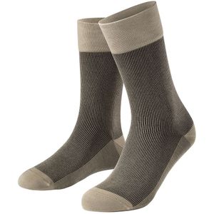 Schiesser selected premium sokken stripe bruin heren