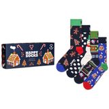 Happy Socks giftbox 4-pack sokken gingerbread multi unisex