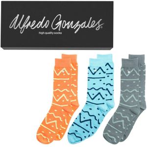 Alfredo Gonzales tribe giftbox 3-pack sokken multi unisex