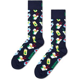 Happy Socks sokken take away blauw unisex