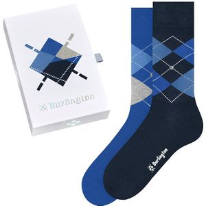 Burlington giftbox 2-pack sokken basic blauw heren