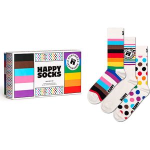 Happy Socks giftbox 3-pack sokken pride multi II unisex