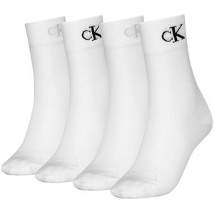 Calvin Klein jeans dames 4-pack sokken modern mesh wit dames