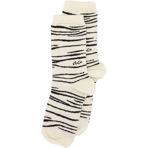 Alfredo Gonzales dames sokken glitter zebra pattern zwart & wit dames