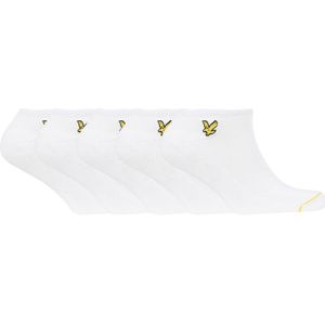 Lyle & Scott 5-pack sneakersokken ruben wit heren