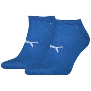 PUMA 2-pack sport sneakersokken light blauw unisex