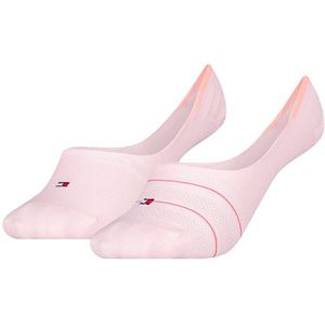 Tommy Hilfiger sokken dames footies 2-pack preppy roze dames