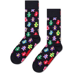 Happy Socks sokken teddy bear zwart unisex