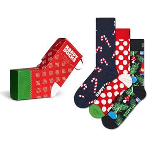 Happy Socks giftbox 3-pack sokken x-mas stocking multi heren