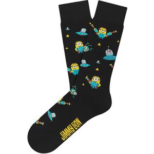 Jimmy Lion sokken minions aliens zwart (Minions) unisex