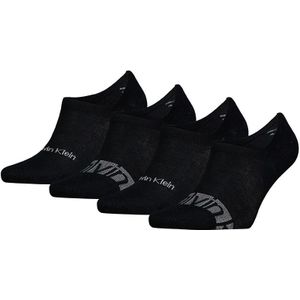 Calvin Klein sokken 4-pack footies logo mix zwart heren