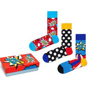 Happy Socks giftbox 3-pack sokken super dad multi II heren