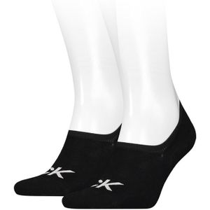 Calvin Klein sokken 2-pack footies logo zwart heren