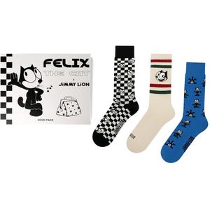 Jimmy Lion giftbox 3-pack sokken felix the cat multi (Felix The Cat) unisex