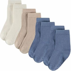 Bamboo Basics baby 4-pack anti-slip sokken rib multi II unisex