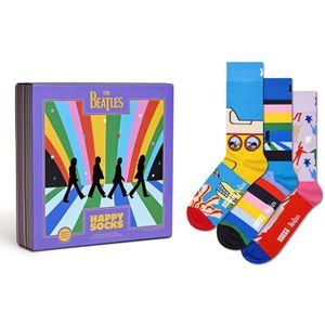 Happy Socks giftbox 3-pack sokken Beatles multi unisex