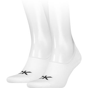 Calvin Klein sokken 2-pack footies logo wit heren