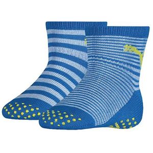 PUMA baby 2-pack anti-slip sokken abs blauw unisex