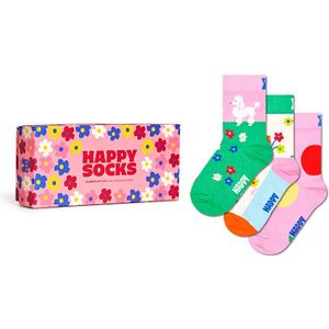 Happy Socks kids giftbox 3-pack sokken flower multi kids