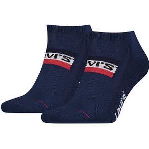 Levi's Sneakersokken met Logo - set van 2 Donkerblauw