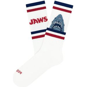 Jimmy Lion sokken athletic jaws wit unisex