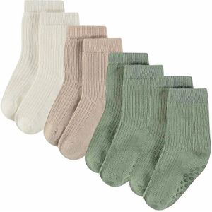 Bamboo Basics baby 4-pack anti-slip sokken rib multi unisex