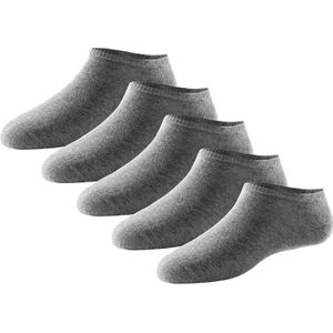 Schiesser 5-pack sneakersokken basic grijs heren