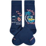 Jimmy Lion sokken treasure island blauw unisex