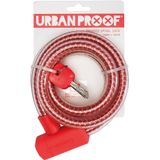 UrbanProof kabelslot Braided 15mmx150cm Kreeft rood