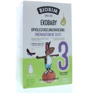 Ekobaby 3 opvolgzuigelingenvoeding 10+ maanden bio