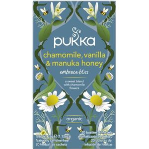 Chamomile vanille/manuka honing bio