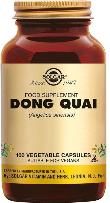 Solgar - Dong Quai - Voedingssupplement - 100 Capsules - Veganistisch
