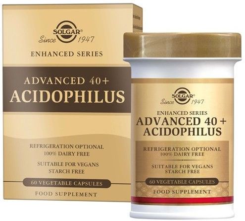 Solgar - Advanced 40+ Acidophilus - Plantaardige Capsules - 60 stuks