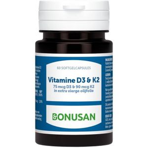 Bonusan Vitamine D3 & K2 (60 softgels)