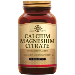 Solgar Calcium Magnesium Citraat (50 tabletten)